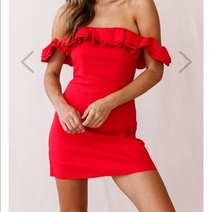 Missy A line mini dress red SOLD